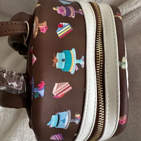 Disney Princess Dessert Cakes Loungefly Mini Backpack and Wallet Set: NWT - Picture 14 of 16